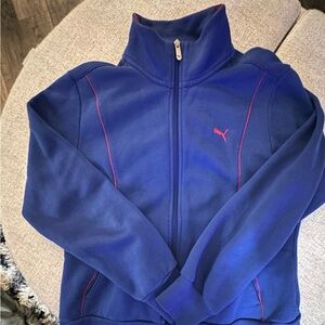 Puma Blue Jacket with Red Accents